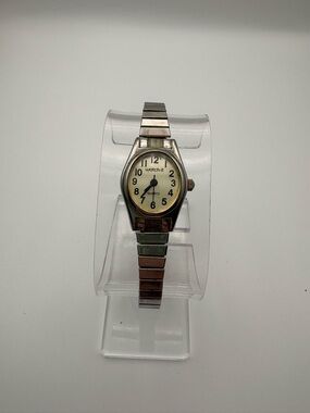 Vintage Watch-It Women’s Silvertone Dainty Watch Flex Band